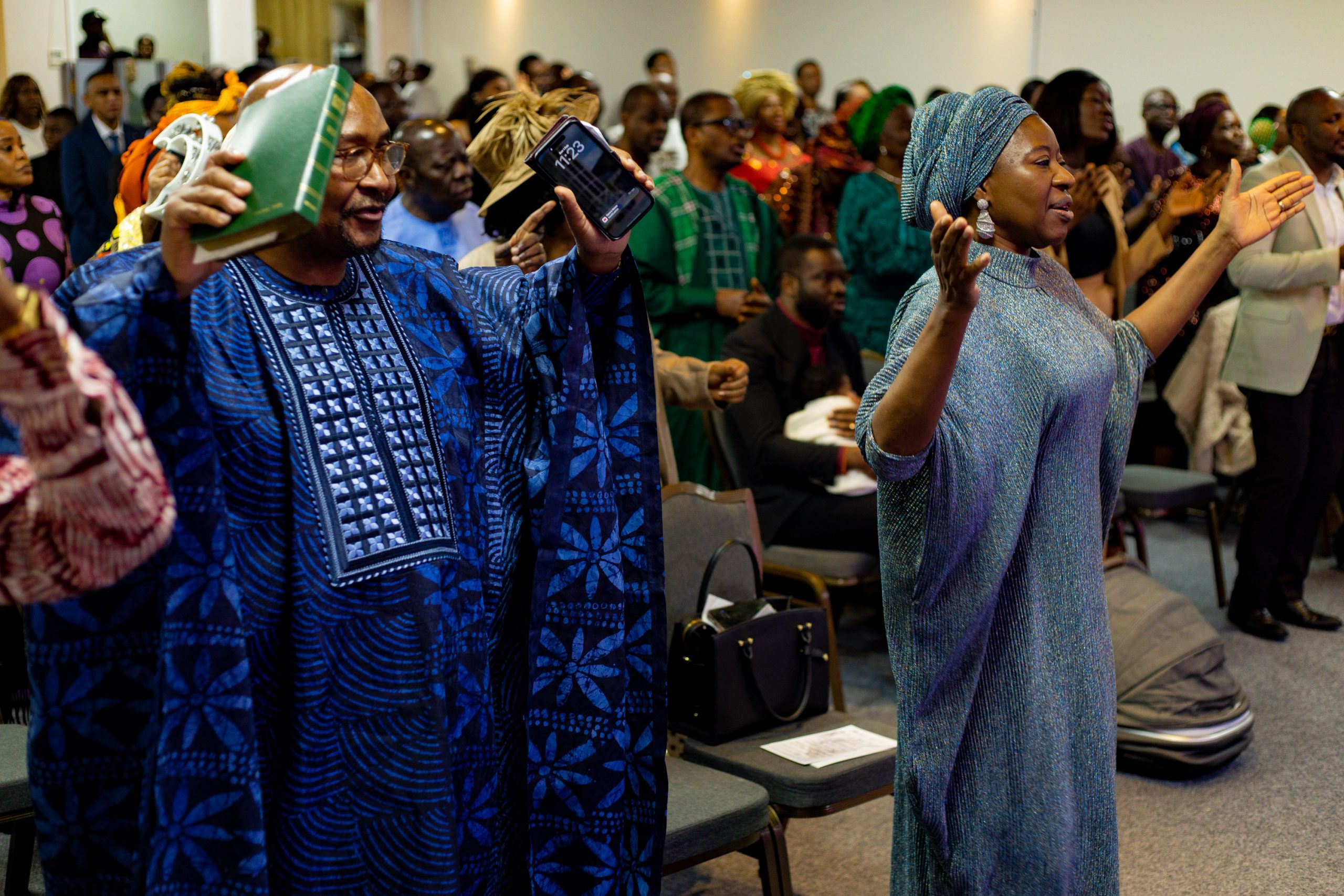 Members worshipping together at Living Water Parish